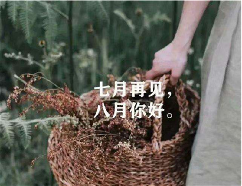 7月再見，8月你好
